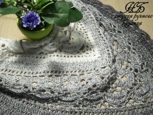 Ажурная шаль крючком, мастер-класс, часть 2.