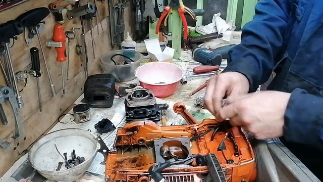 хускварна 365 ремонт  2