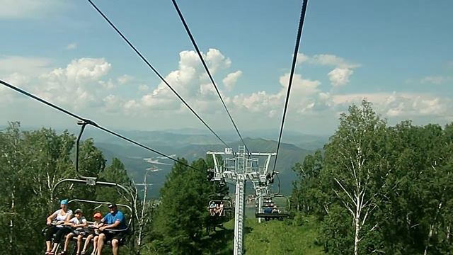 Горный Алтай. Канатная дорога. Манжерок. Спуск. смотреть онлайн