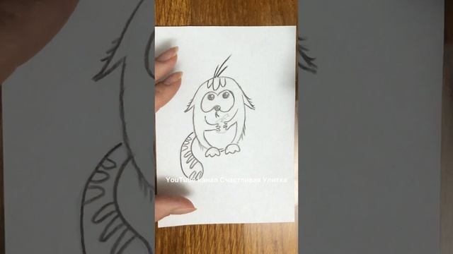 Рисунок детям Кот с яблоком смотреть онлайн