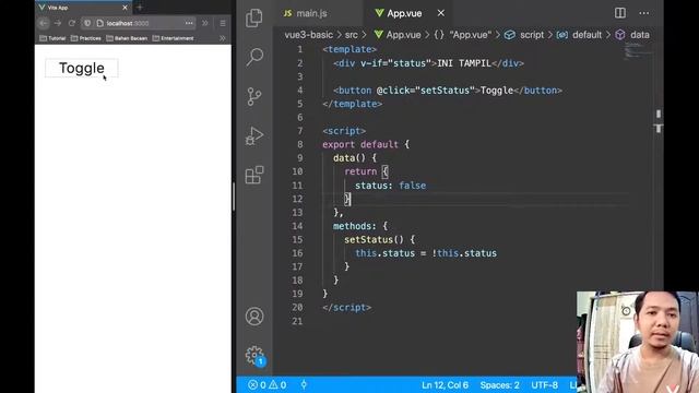 Vue 3 Dasar #5: Conditional Rendering dengan v-if - Indonesian смотреть онлайн