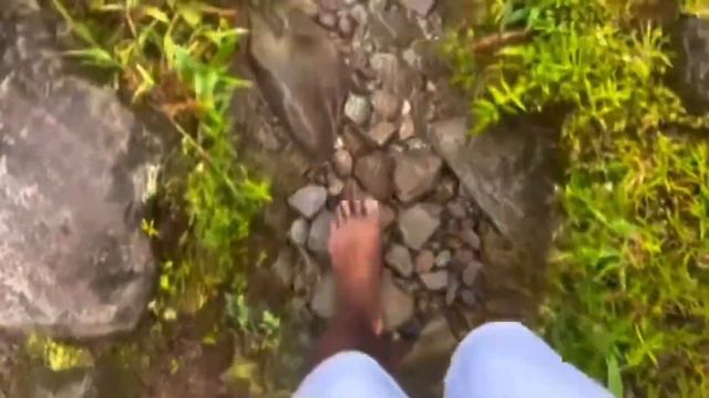 Un jeune garçon, déterminé monte nu-pieds sur la Montagne Pelée de la Martinique. смотреть онлайн