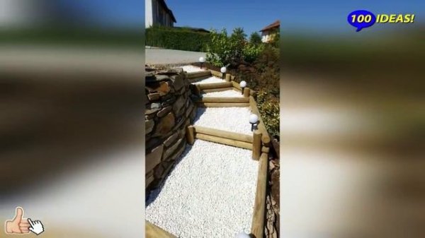 Garden stairs and steps! 45 beautiful slope landscaping ideas!