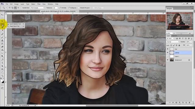 Photoshop How To Create Cartoon Effect Vector Art  Easy Trick