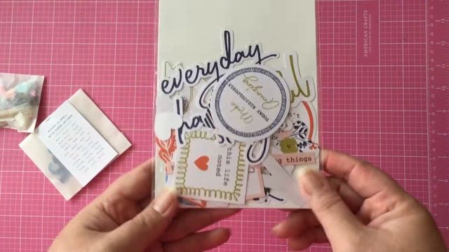Unboxing Citrus Twist Kits Scrapbooking Main Kit - October 2016