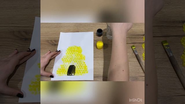 Нетрадиционная техника рисования "Улей" смотреть онлайн