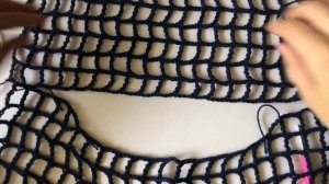 Кофта - сетка. Кроп - топ крючком. Самый легкий способ