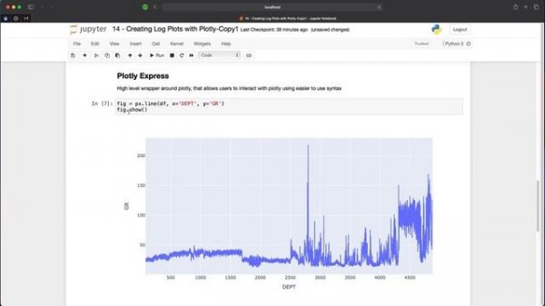 Python Plotly Tutorial - Creating Well Log Plots - Plotly Graph Objects and Plotly Express
