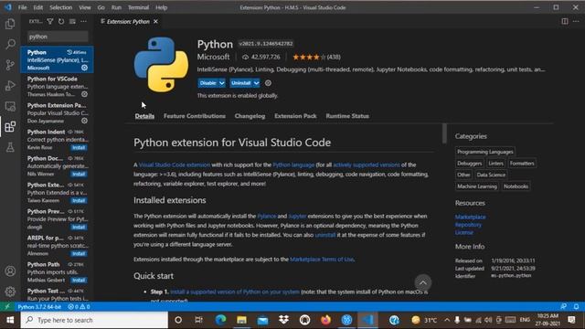 #2 Python Tutorial For Beginners in hindi | How to download and install visual studio code in hindi смотреть онлайн