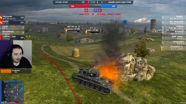 ?ОБРАЗЦОВЫЙ - 7STAR VS GGAME В БЛИЦ ПОИНТ! СМОТРИ И ПОЛУЧАЙ НАГРАДЫ В TANKS BLITZ [СТРИМ 16]
