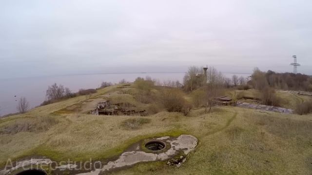 Форт Риф, Кронштадт, вид с воздуха смотреть онлайн