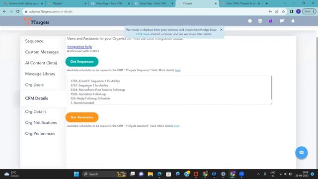 ZOHO CRM and 7Targets Integration смотреть онлайн
