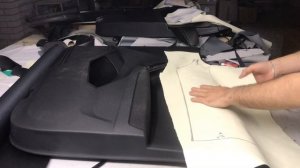 Тигуан 2 G (2016-2020) перетяжка дверных карт, обшивки и подлокотника в кожу