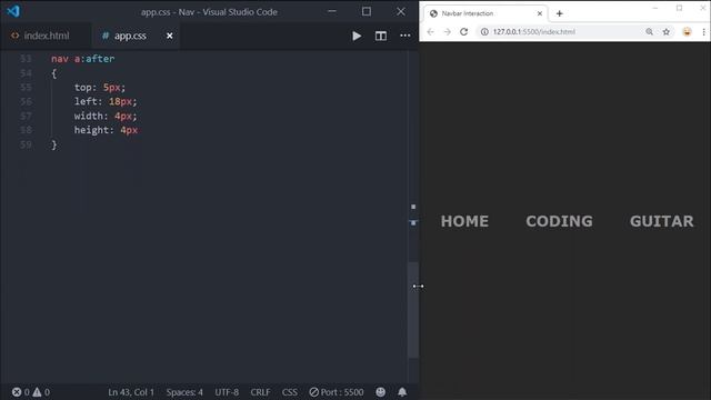 Navbar using html and css | Navbar css tutorial | Navbar css animation смотреть онлайн