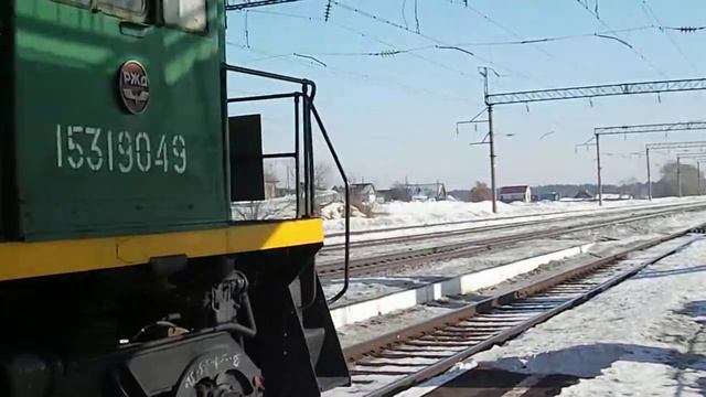 Тепловозы ТЭМ2-5858 и ТЭМ2-1904 с ПОМ-215 смотреть онлайн
