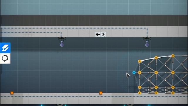 Bridge Constructor Portal тестовая камера 45 Град из шариков смотреть онлайн