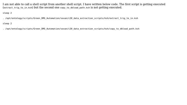 Unix & Linux: How to call shell script (.ksh) file from another shell script? смотреть онлайн
