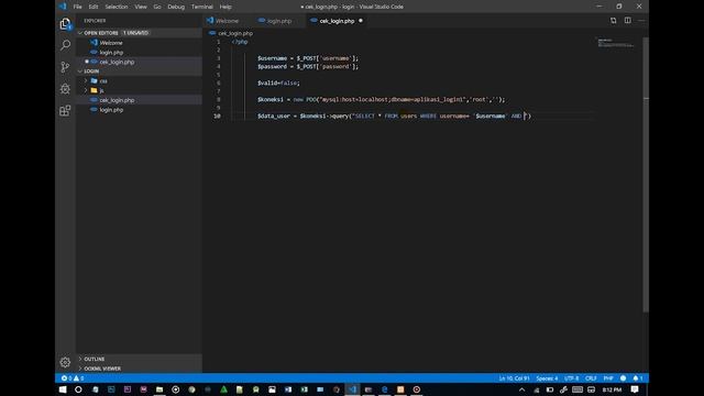 Start Learning PHP #4 (Make Simple Login With PHP & MYSQL) смотреть онлайн