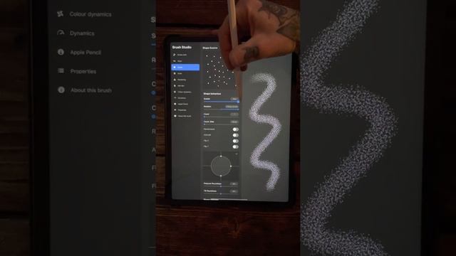 Procreate Tutorial #5 - How to create a dotwork brush. смотреть онлайн