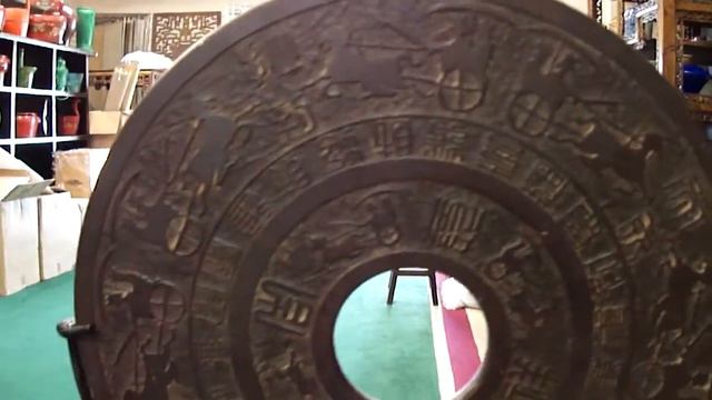 Chinese Stone Carved Round Horse Pattern Disc Display s2216m смотреть онлайн