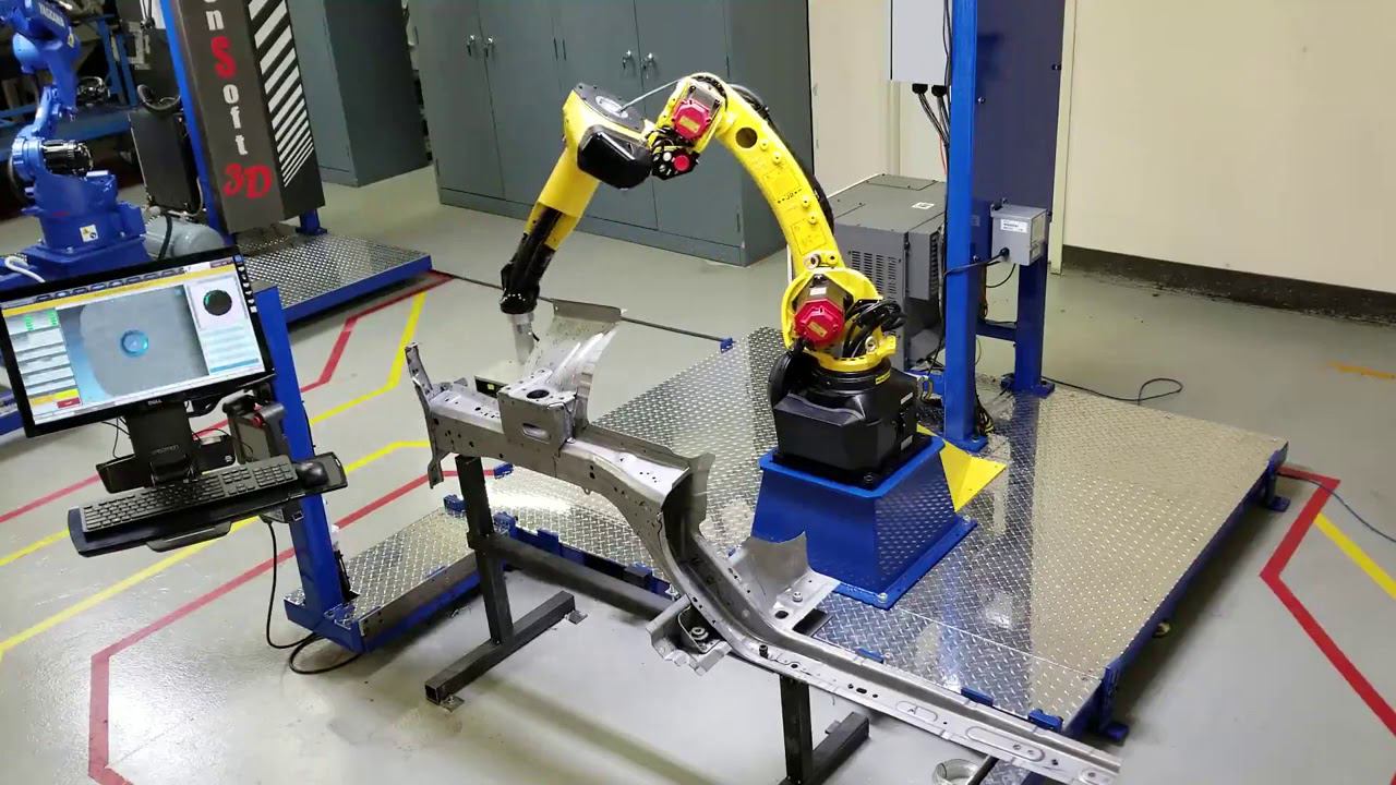 3D Vision Inspection and Quality Control with Fanuc Robot Robotic Vision Inspection Robotic gauge смотреть онлайн
