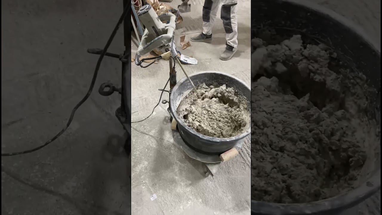 Лайфхак! Ручной автоматизированный замес раствора смотреть онлайн