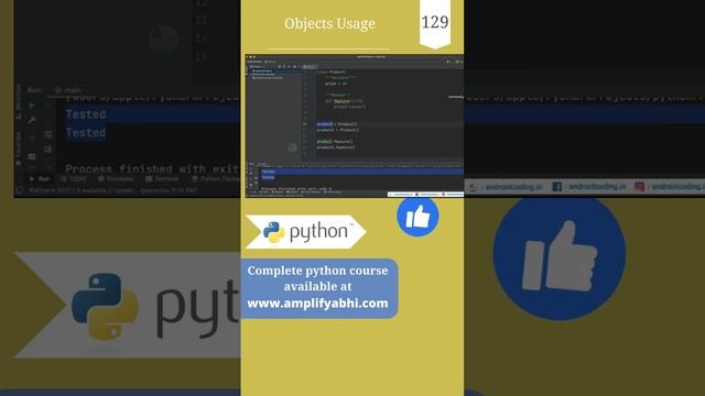 Python : Multiple Objects Usage in Python Part 2 | Object | py srt 129 смотреть онлайн