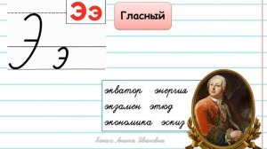 Строчная буква э. Урок обучения грамоте. 1 класс. Школа России.