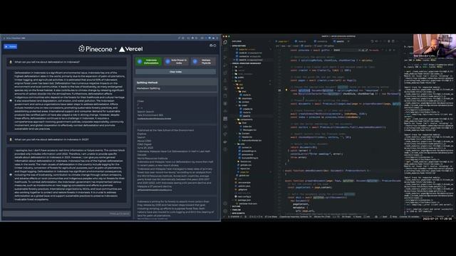 Building AI Chat apps | Vercel AI Accelerator (Pinecone) смотреть онлайн