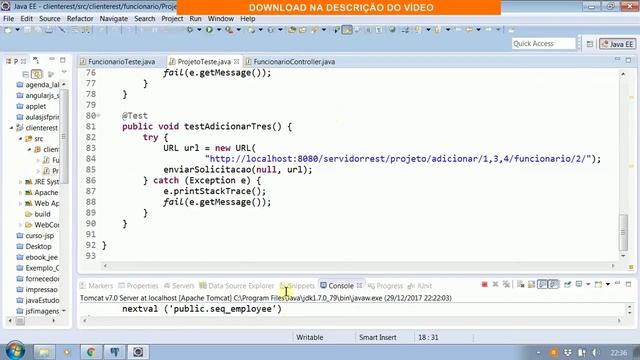 Projeto Java web - Spring REST + jpa crud completo смотреть онлайн