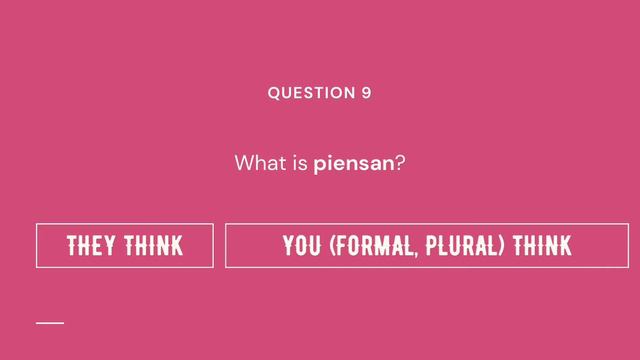 TO THINK- PENSAR: Spanish Irregular Verb Conjugation Quiz | Present Tense Verb Conjugation Practice смотреть онлайн