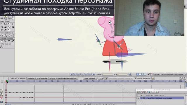 Anime Studio Pro (Moho Pro) - Разработка: "Студийная походка Персонажа". Автор: Александр Птичкин смотреть онлайн