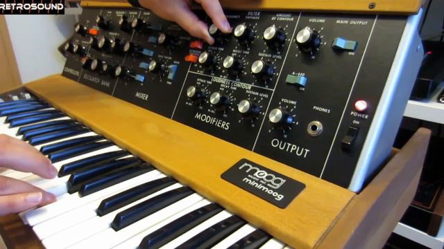Best Of Moog Minimoog Synthesizer ~ RetroSound Demo