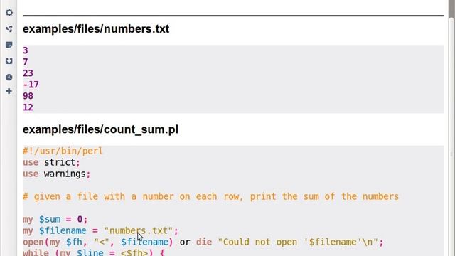 Beginner Perl Maven tutorial: 3.11 - sum of numbers in a file смотреть онлайн