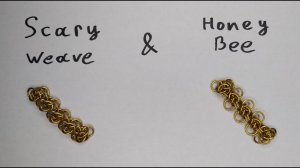 Кольчужное плетение Scary weave и Honey Bee. Кольчужный браслет без пайки своими руками.