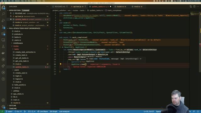 Stream archive: Todo API with Axum 0.6 (2022-12-15) смотреть онлайн