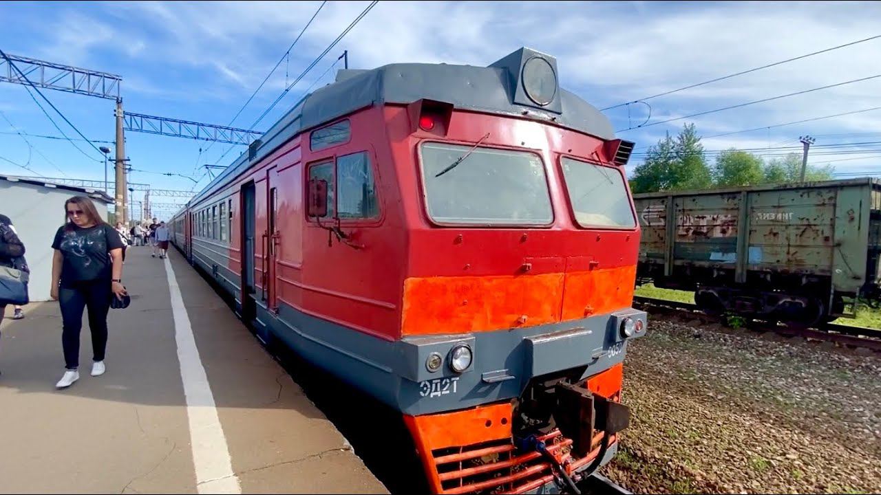 Станция Ступино, ЭД2Т 0050, ЭД4М 0432 смотреть онлайн