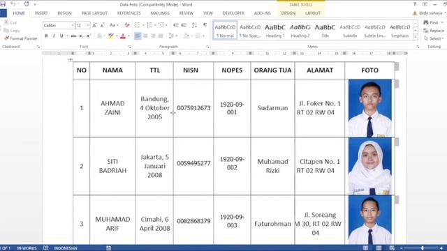 Cara Mudah Membuat Mail Merge di Word Plus Foto tanpa Excel смотреть онлайн