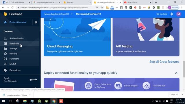 Adding Firebase Sdk to Android Studio Project смотреть онлайн