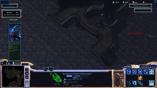 4K60FPS 🌌 Starcraft II 👾 #440 - Zombie World: Unity (old) - Evolve Reaper, Mohandar, смотреть онлайн
