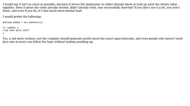 Software Engineering: Boolean return of set.add() in if conditional? (5 Solutions!!) смотреть онлайн