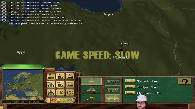 Railroad Tycoon 3 - European Tycoon! #4 [1.06 Fanpatch] смотреть онлайн