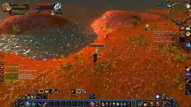 WoW Classic - Redridge Mountains Murlocs Farm Dwarf Hunter Leveling смотреть онлайн