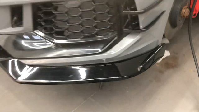 Audi A4 B9 2017-2019 can be upgraded RS4 style front bumper + grill + front lip. смотреть онлайн