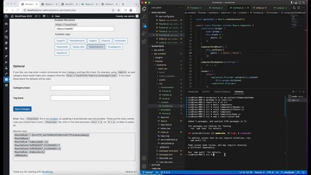 WordPress Theme Develop | Object not found 404 | Permalinks Issue | WP REST API | Beginner Tutorial смотреть онлайн