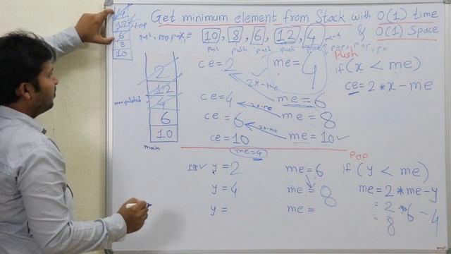 Get minimum element from stack with O(1) space complexity смотреть онлайн