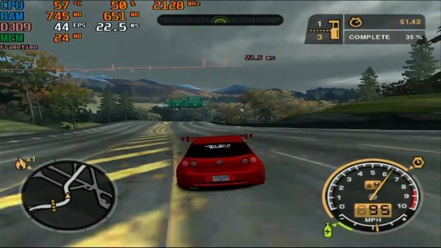 MSI FX 5500 256 MB TEST NFS Most Wanted 2005 640x480 смотреть онлайн