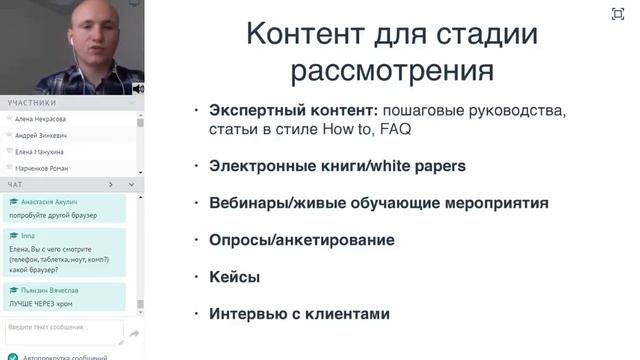 Андрей Зинкевич. Контент-маркетинг и клиентогенерация в образовательном онлайн-бизнесе. 02.05 смотреть онлайн