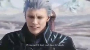 Данте из DMC 5 сражается за стул с Вергилием. Мем