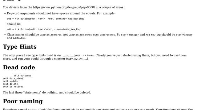 Code Review: Staff Manager Windows APP -Python (2 Solutions!!) смотреть онлайн